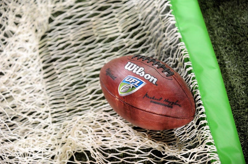 A general view of a UFL football from the previous campaign for the league. 