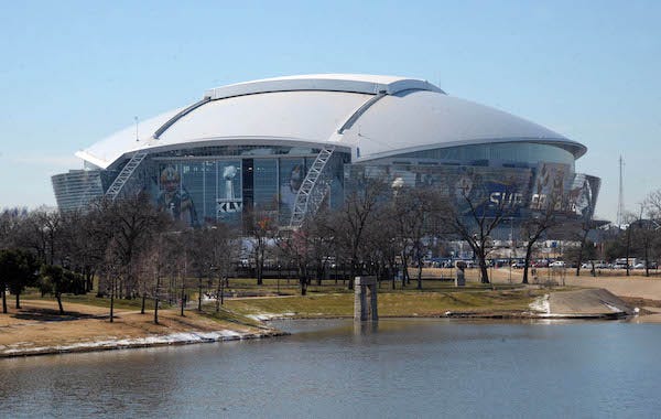 AT&T Stadium before Super Bowl XLV between the Green Bay Packers and the Pittsburgh Steelers, 2011