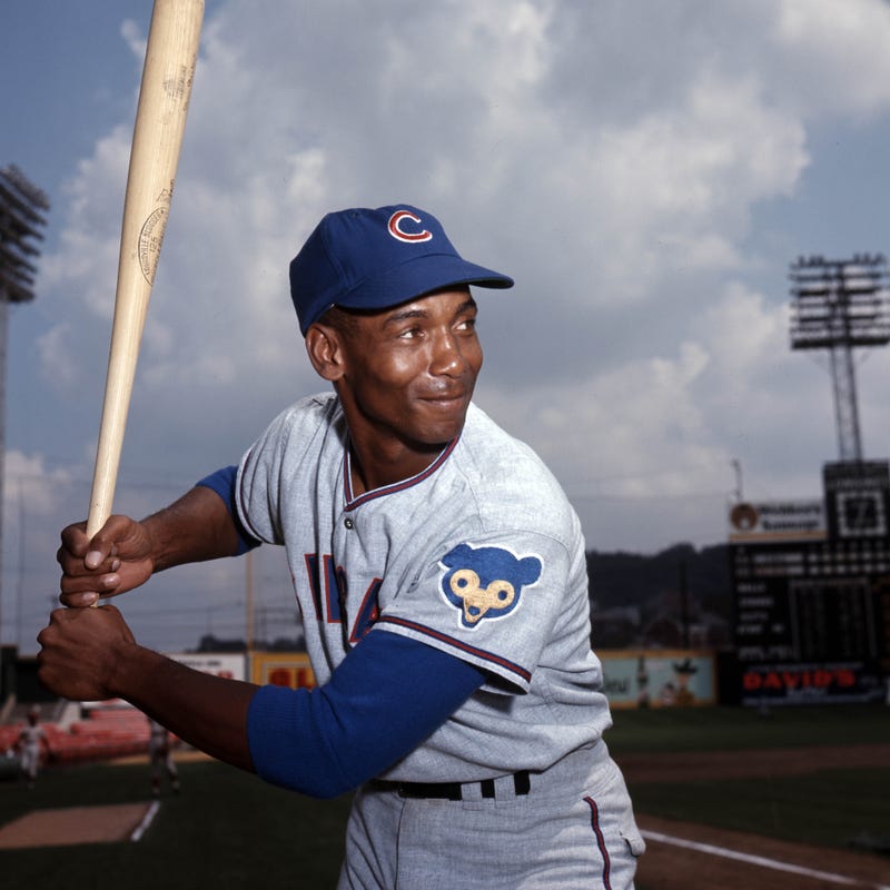 Ernie Banks is one of the greatest players in Cubs history. 