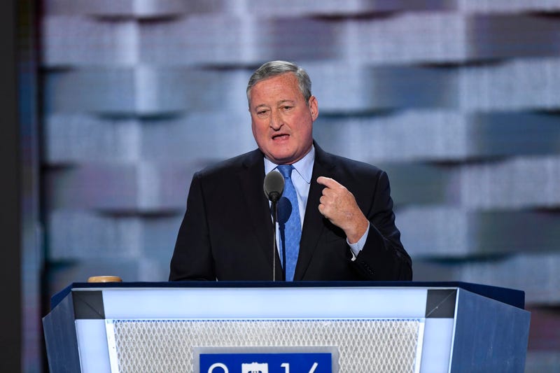 Philadelphia mayor Jim Kenney speaks during the 2016 Democratic National Convention at Wells Fargo Arena.