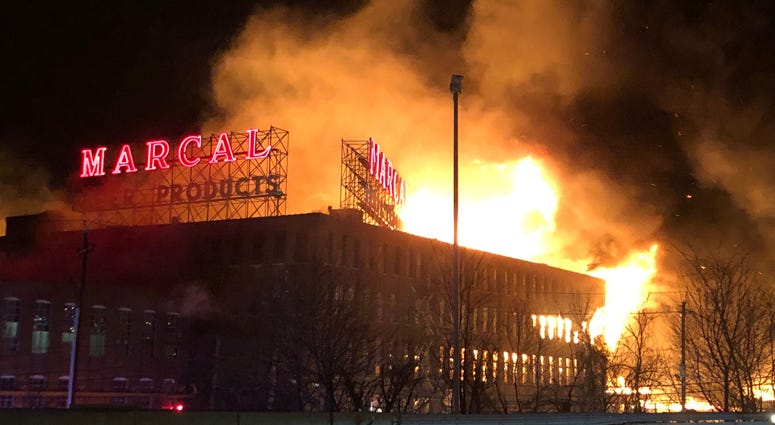 Massive Fire Destroys Historic Marcal Paper Factory