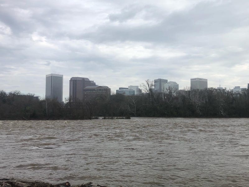 Downtown Richmond and the James River