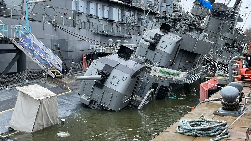 Inclement weather slows progress for recovering USS The Sullivans