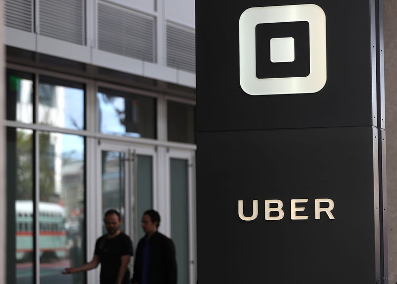 A pick up location for riders using the Uber rise-share service