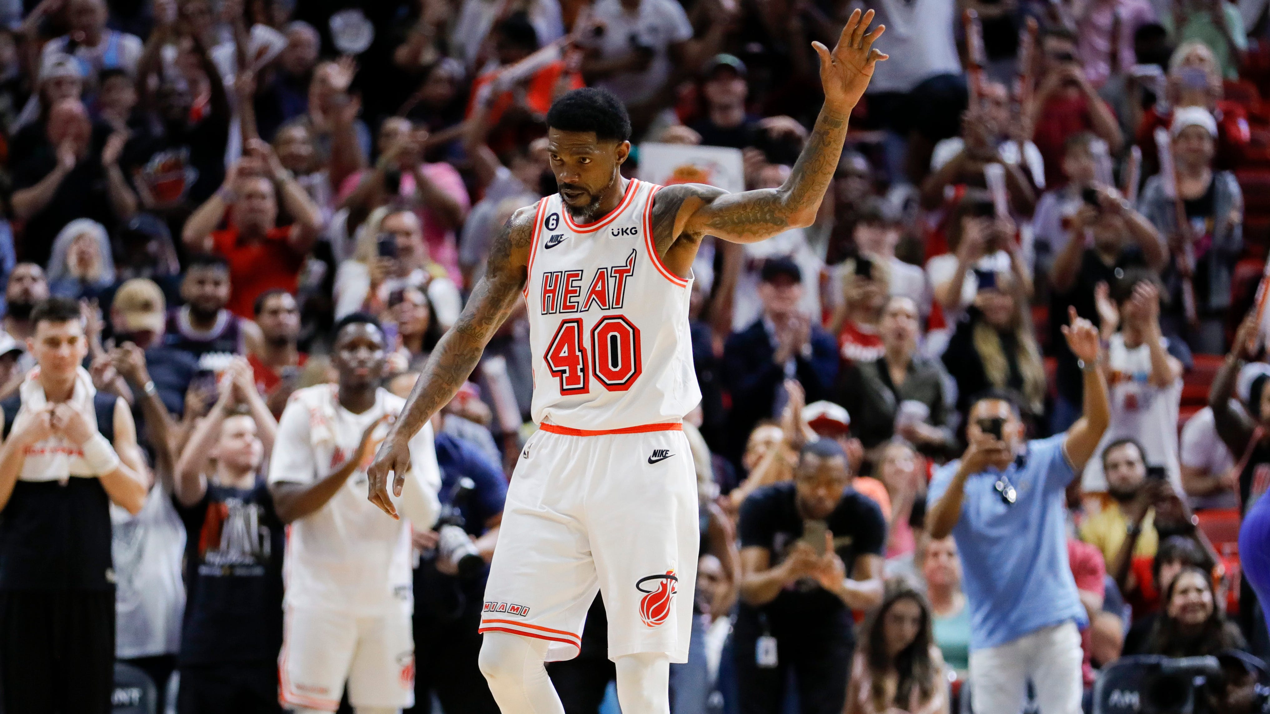 Udonis Haslem shares funny message Dwyane Wade gave him before farewell game