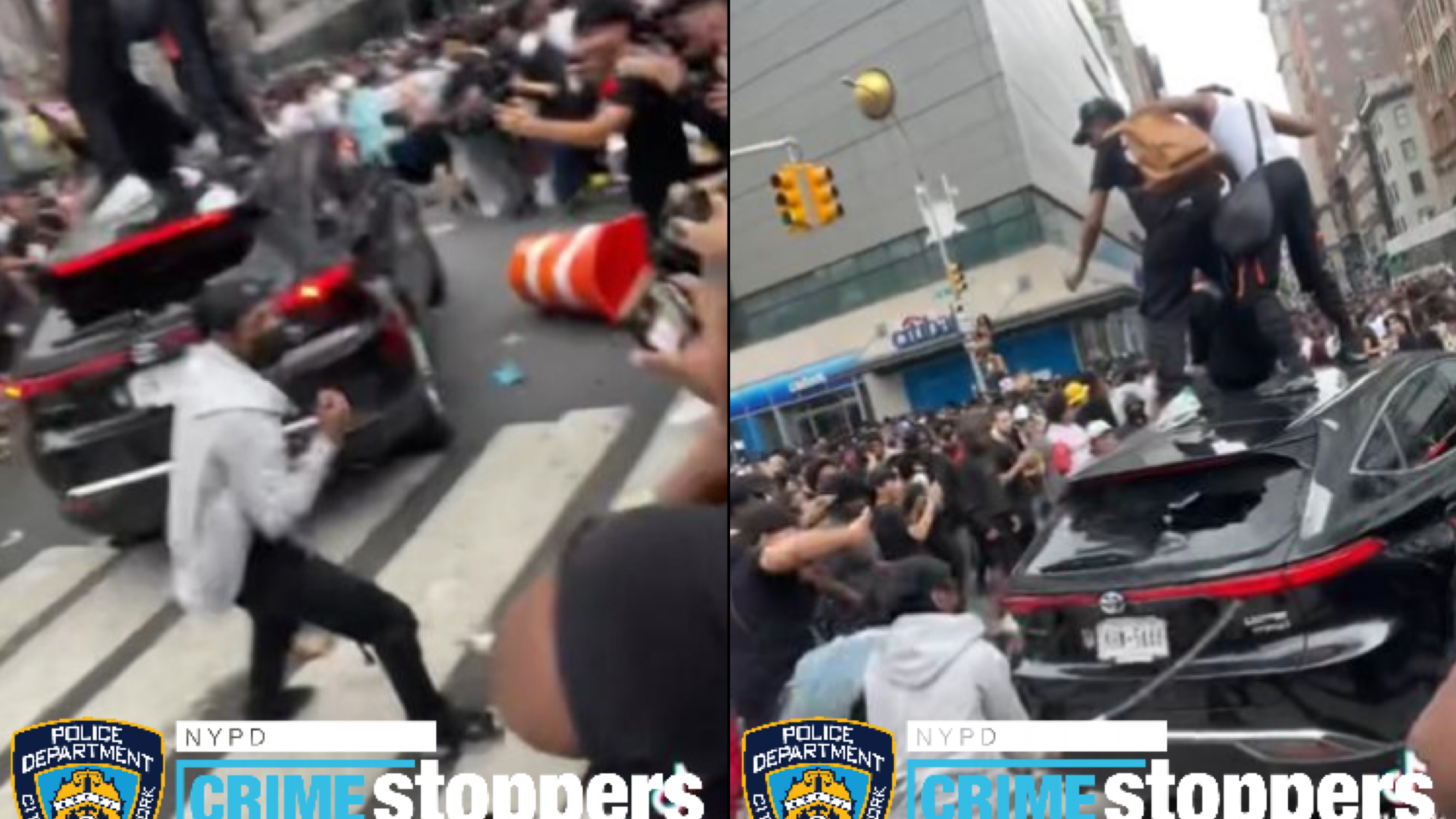 Multiple suspects sought for vandalizing vehicles during Union Square riot
