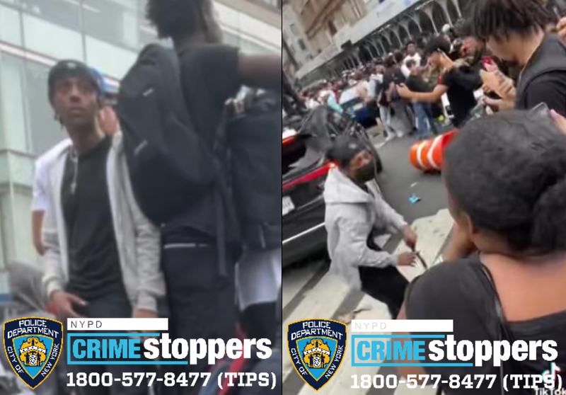 Police are searching for multiple suspects for destroying vehicles in the area of East 14th Street and Union Square East on Aug. 4