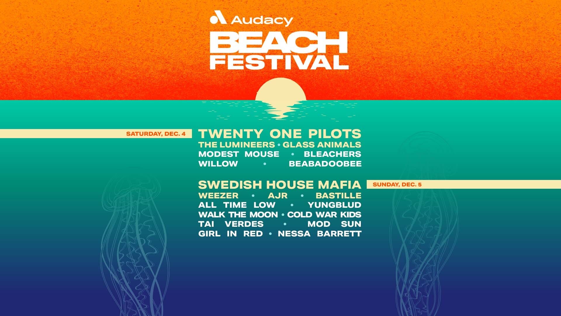 Audacy Beach Festival is coming to Fort Lauderdale Beach this December