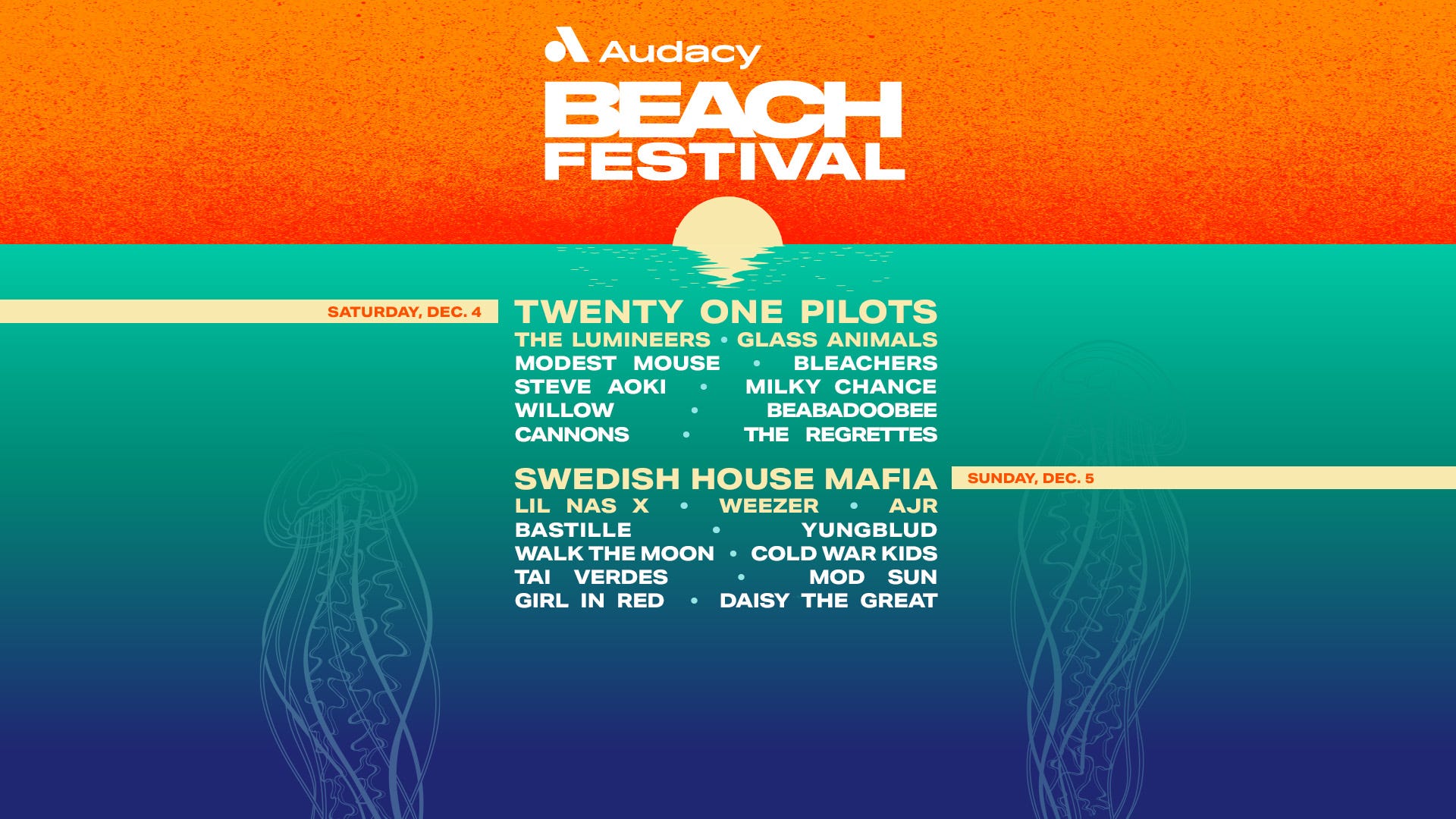 Audacy Beach Festival is coming to Fort Lauderdale Beach this December