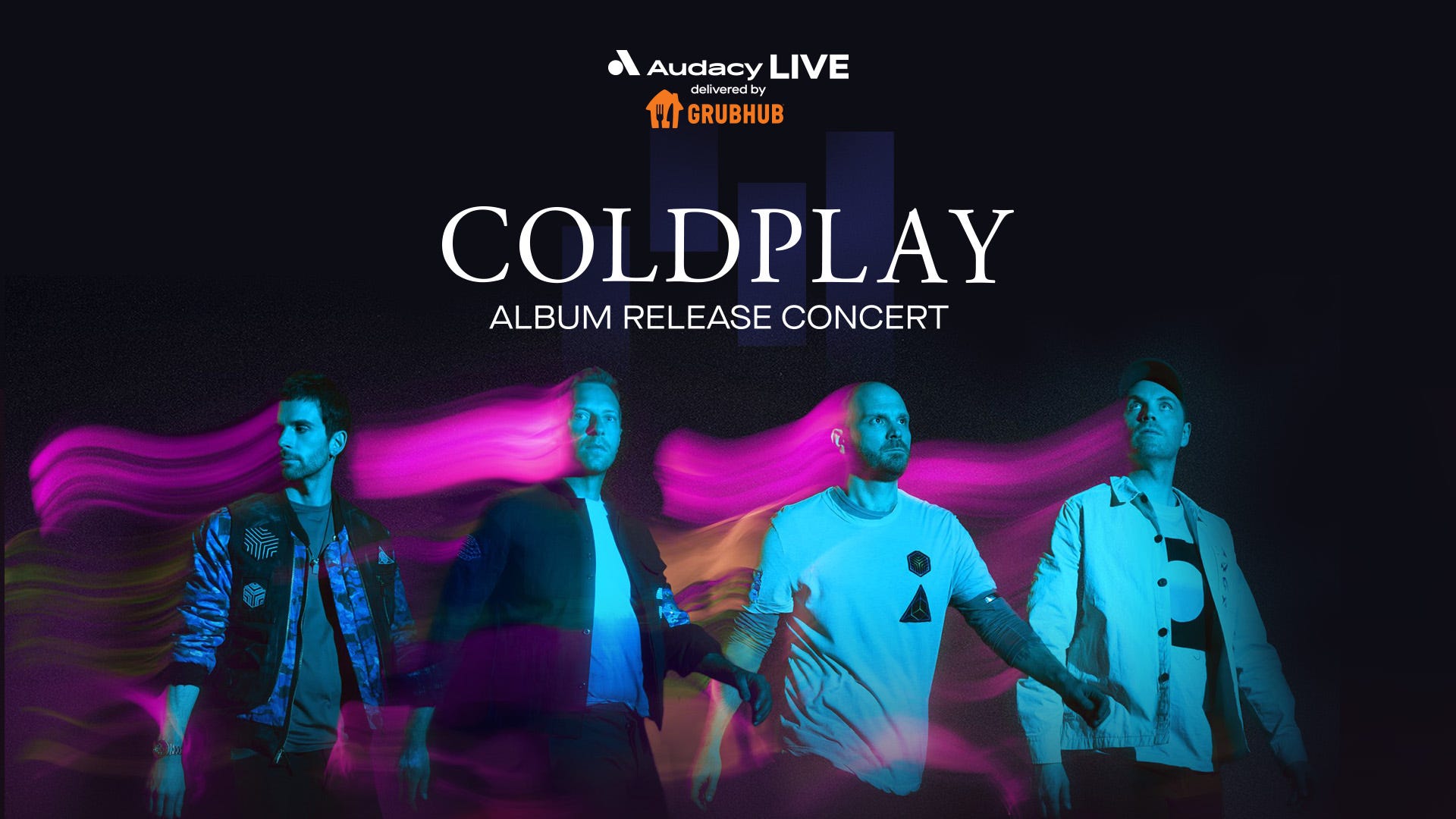 How to watch Audacy Live: Coldplay Album Release Concert delivered by GrubHub
