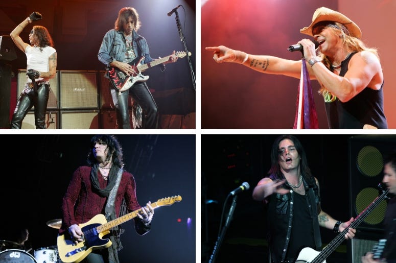 Ratt, Poison,Warrant,Cinderella
