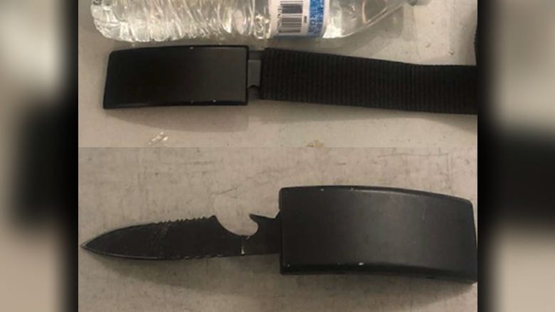 Traveler at Newark Airport stopped after knife found concealed in belt buckle: TSA