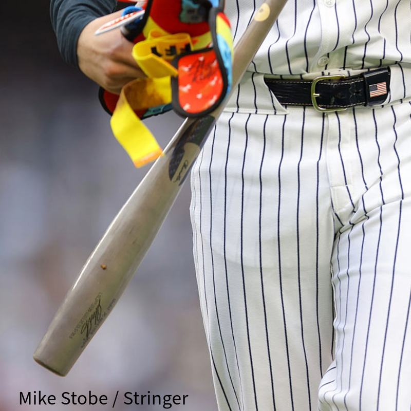 Image of the Torpedo bat being used by some New York Yankees hitters.