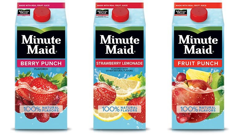 MINUTE MAID RECALL: Drinks may contain foreign objects, specifically metal bolts and washers