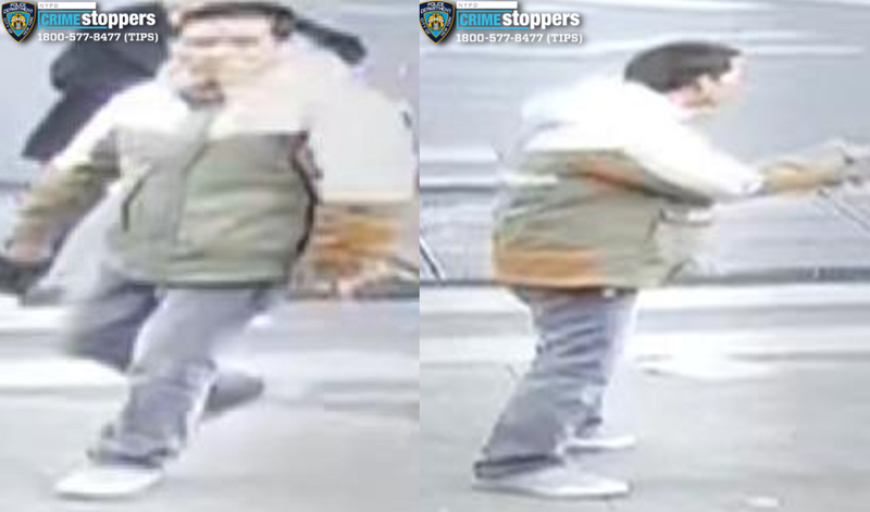 A man is accused of punching a child and older woman in Chinatown on Sunday morning after coming into contact with the boy's skateboard.