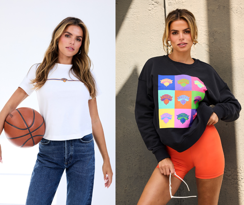 Terez has been collaborating with the NBA this season to create statium merch for teams across the country, including the New York Knicks.