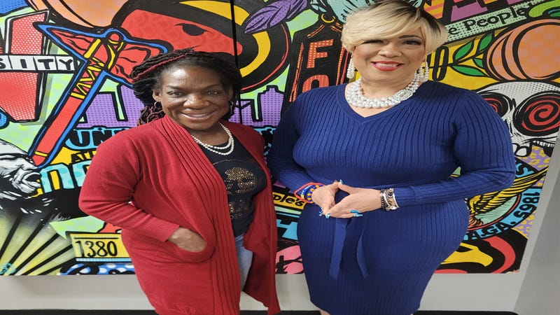 (L TO R) "Wake Up With Dee Morning Show Host" Dr. Dee Dawkins Haigler "Clayton County Chairwoman" Dr. Aleika Anderson Henry