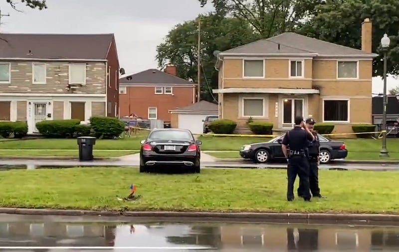 A man sitting in his vehicle outside his home on Outer Drive in west Detroit was shot dead early Thursday morning, authorities said.