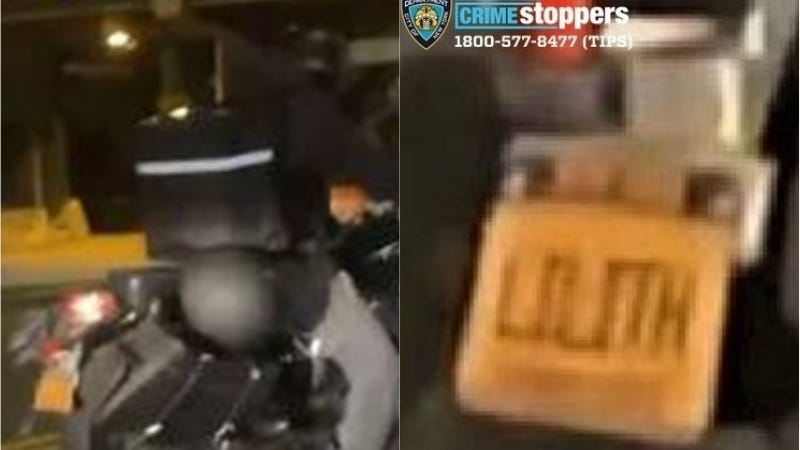 VIDEO: Motorcyclist with 'LILITH' plate flees after striking man, 85, in Manhattan