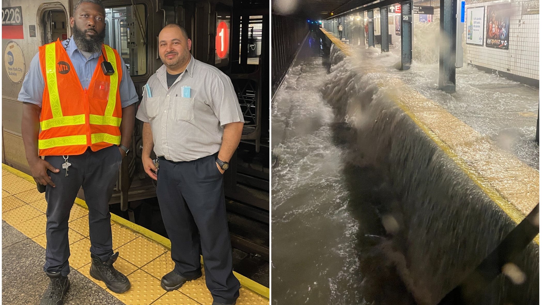 Subway workers help evacuate dozens from overflowing NYC station: union