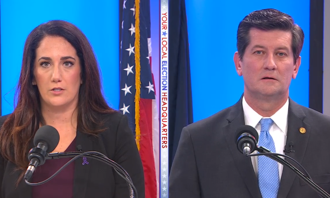 Mark Poloncarz and Chrissy Casilio