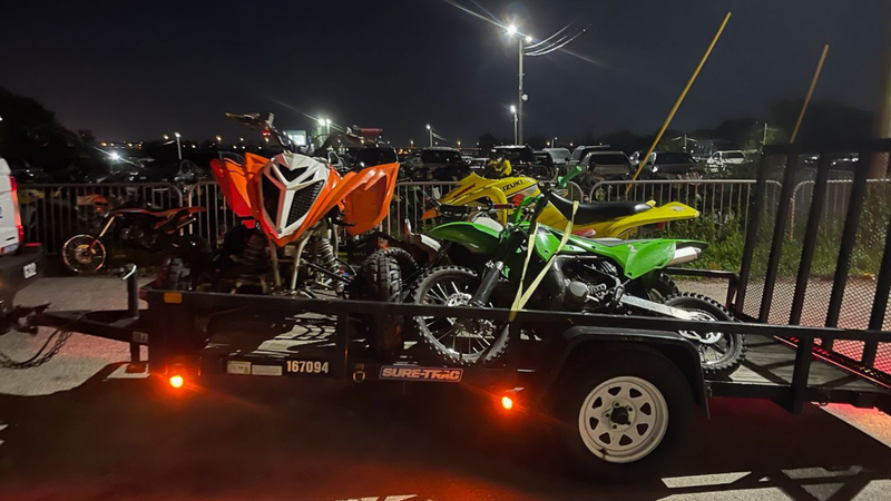 Confiscated ATVs