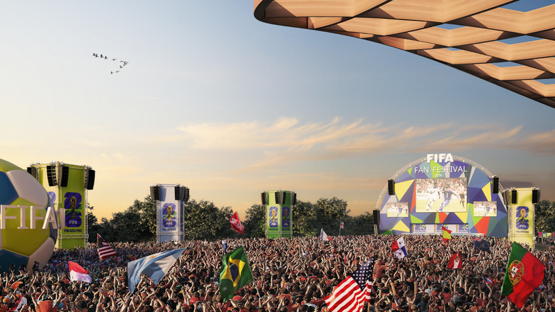Rendering for 2026 FIFA Fan Festival