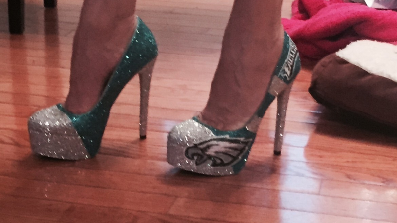 Jane Rainear's Eagles shoes