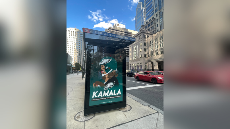 A fan of the Eagles and of Vice President Kamala Harris posted this image to X on Monday.