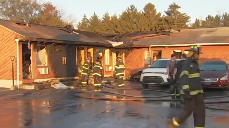Fire at West Motel, located at Pulaski Highway in Bear, Delaware. 