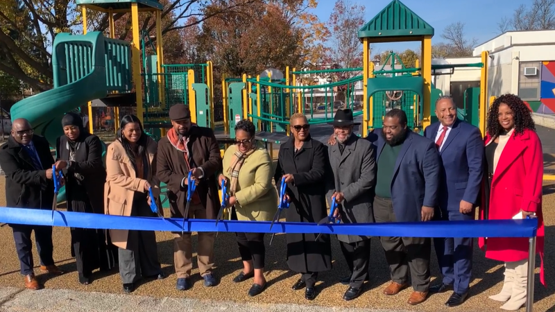 Ribbon cutting ceremony at John B. Kelly Elementary School in Germantown