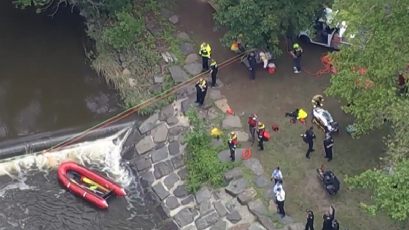 Water rescue mission at Tyler State Park