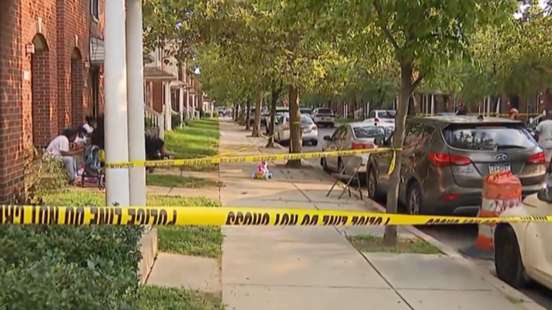 Sidewalk where Philly officer was stabbed on Tuesday, July 29. 