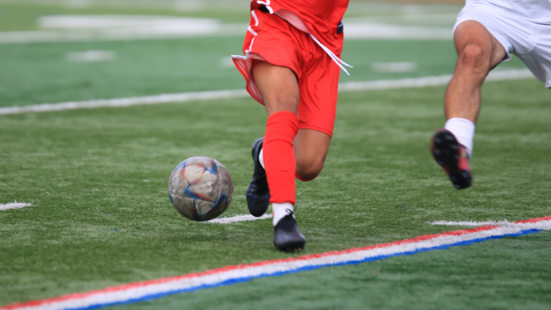 People playing soccer