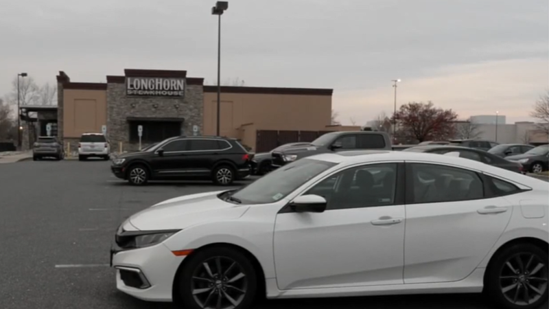 Parking lot outside Longhorn Steakhouse in Atlantic County, NJ
