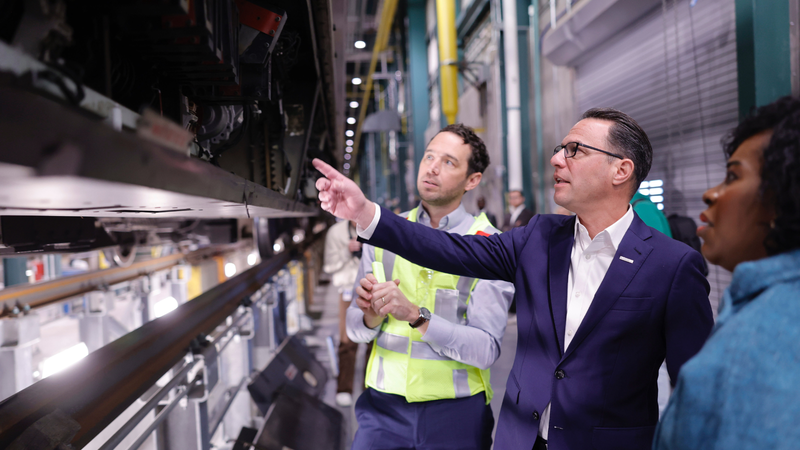 Gov. Josh Shapiro speaks about SEPTA safety upgrades on Nov. 24, 2025.