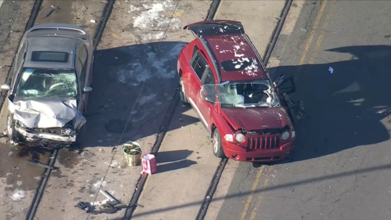 Car crash in North Philadelphia