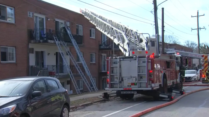 Fire crews tend to blaze inside Upper Darby complex