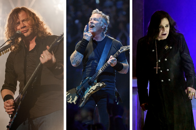 Dave Mustaine, James Hetfield, Ozzy Osbourne