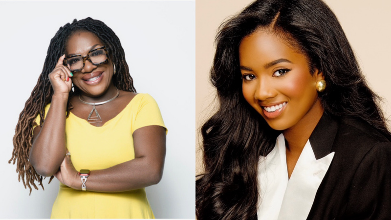 (L TO R) "Wake Up With Dee Morning Show" Dr. Dee Dawkins Haigler "Miss Georgia’s Teen 2024, is the founder of Carrington Cares, Inc., and Able Path Care Inc" Carrington Manous