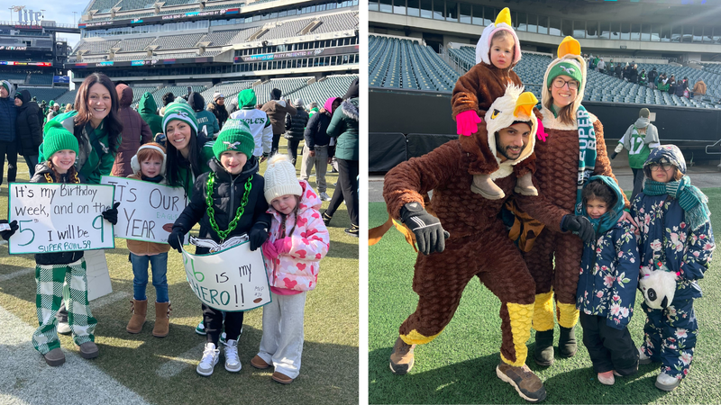 Hundreds of Eagles fans flocked to Lincoln Financial Field on Sunday morning to send the Birds off to Super Bowl LIX in New Orleans, in style.