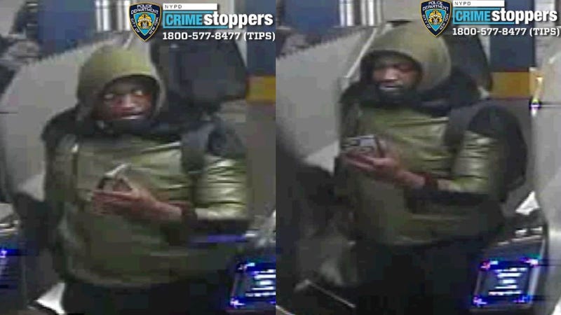 An alleged robber is wanted for forcing a teen to withdraw money from a Queens bank last week and making off with $140.