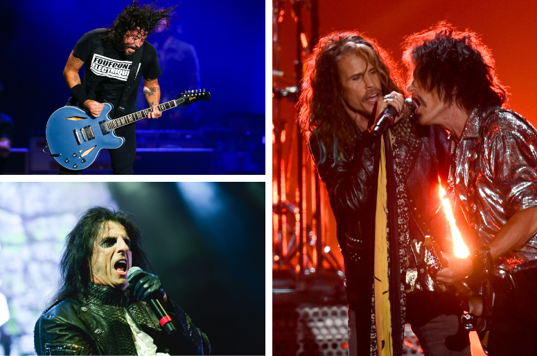 Foo Fighters, Aerosmith, Alice Cooper