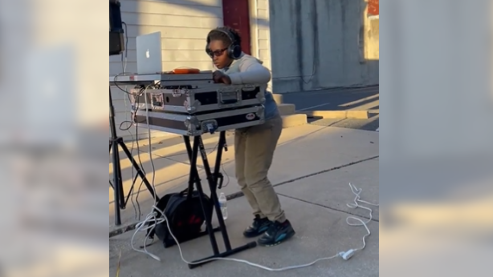 8-year-old DJ brings his beats to the ballot box
