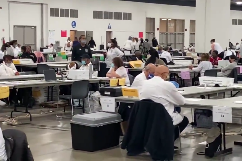 600 people are counting ballots in Wayne County