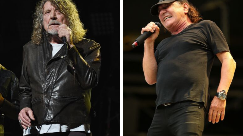 Robert Plant Gives Brian Johnson a 'Led Zeppelin III' Tour