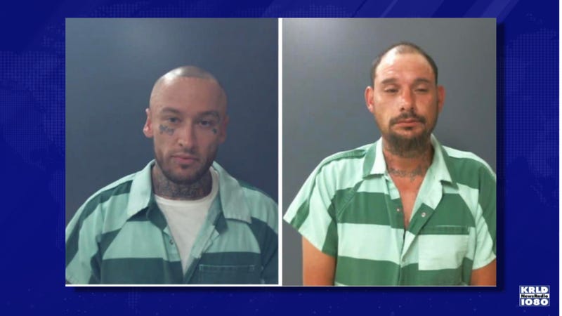 Authorities are looking for Raymond Ross (left) and Ramon Perez, who they say escaped from the Fannin County Jail.