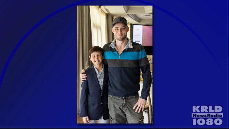 North Texas-native Bennet Williams, left, received a bone marrow transplant from Joshua Coleman, right, who lives in Germany.