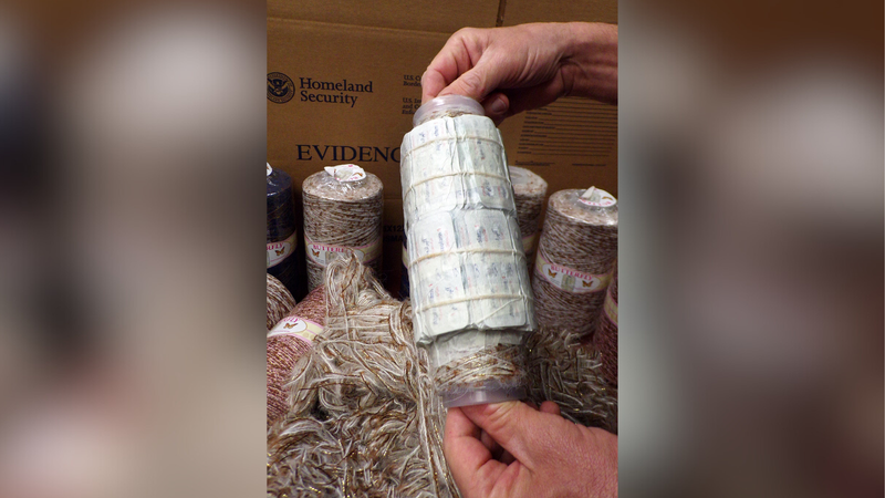 Xanax found inside spools of wool