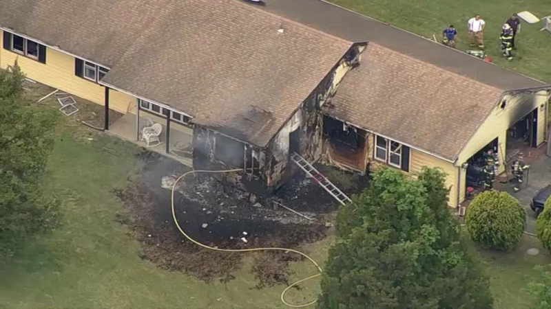 Fire at Camden County home on Thursday, May 9.